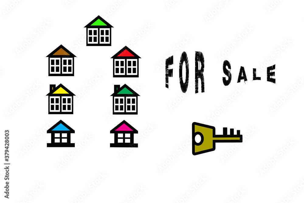 Project for sale of houses in the real estate market