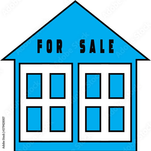 Obraz na płótnie Project for sale of houses in the real estate market w salonie