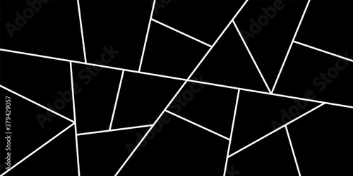 Creative vector Template Collage consisting of 19 frames for a photo of a square and rectangular shape.