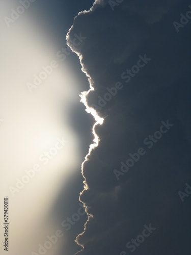 sun rays event in the sky