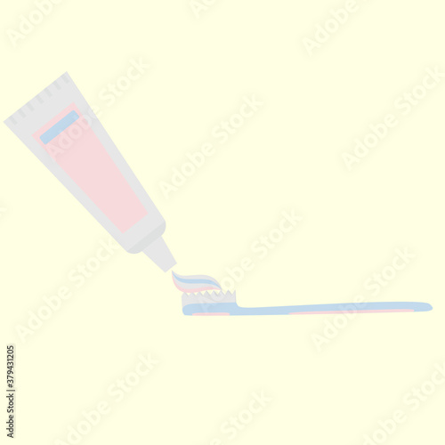 A set of items for oral hygiene. Items for cleaning teeth. Oral hygiene.