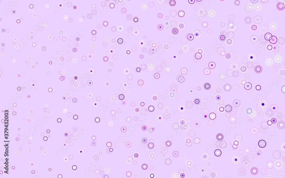 Light Purple vector background with spots.