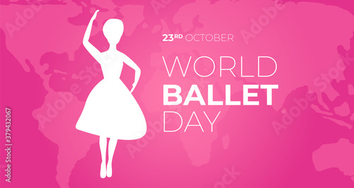 World Ballet Day Background Illustration