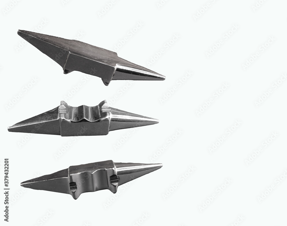 Anvil isolated on white background with space for writing