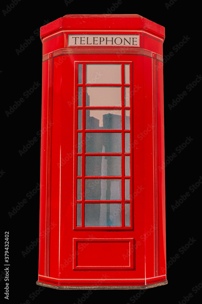 London style phone booth. Communication concept London style phone booth. Communication concept