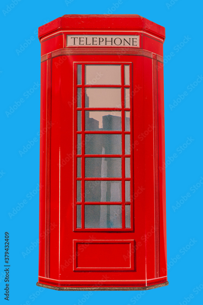 London style phone booth. Communication concept London style phone booth. Communication concept