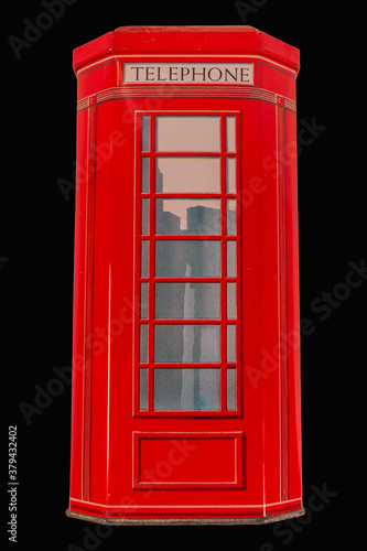 London style phone booth. Communication concept