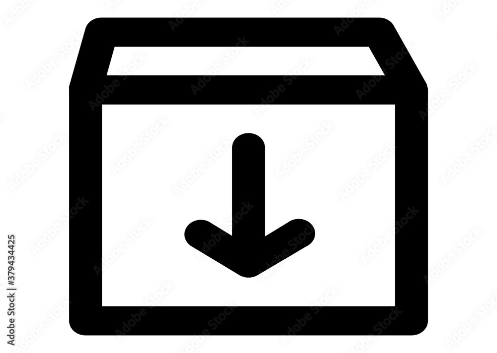 Vector download sign icon for apps and website Vector download sign icon for apps and website