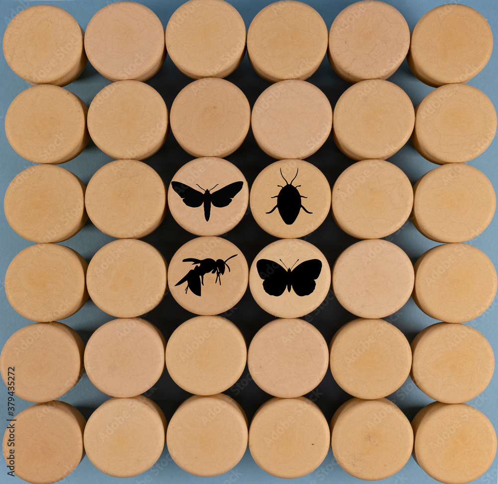 Background of wine corks suitable for inserting lettering