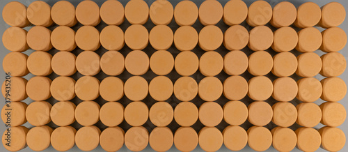 Obraz na płótnie Background of wine corks suitable for inserting lettering w salonie