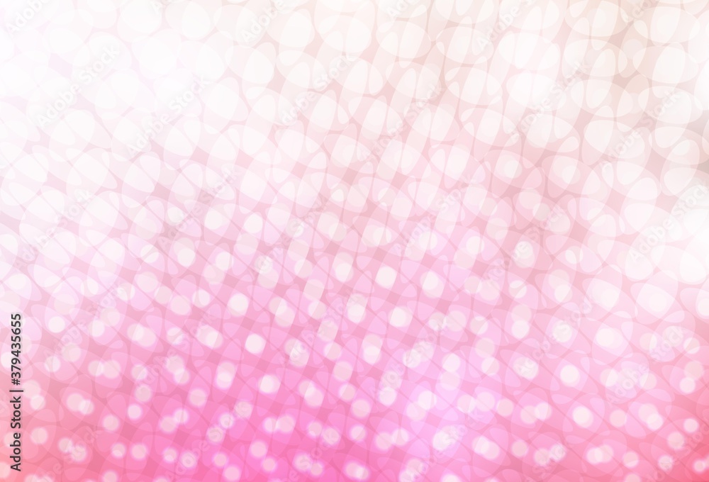 Light Pink, Yellow vector background with bubbles. Light Pink, Yellow vector background with bubbles.