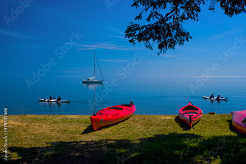 sea kayakers, lake superior