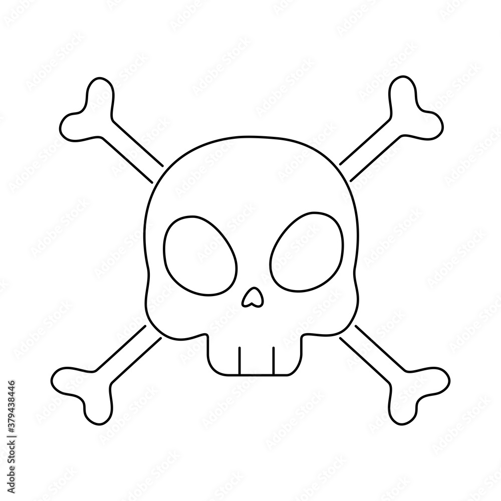 halloween skull cartoon design, happy holiday and scary theme Vector illustration halloween skull cartoon design, happy holiday and scary theme Vector illustration