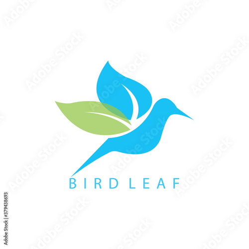 Free Download creative bird logo vector illustration of leaves design - GFXLoad