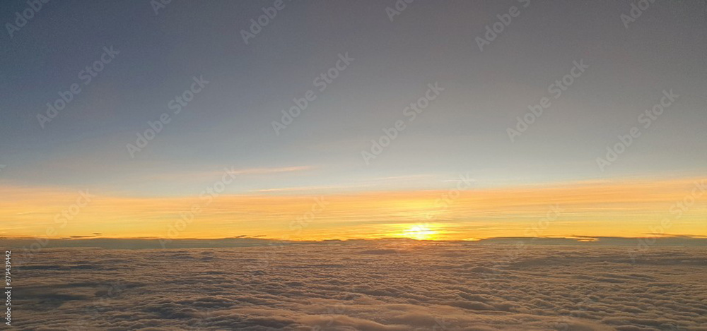 sunset in the cloud