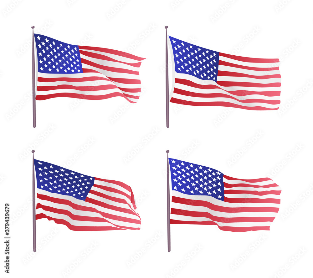 USA flag. Waving flag of the United States. illustration of wavy American Flag for Independence Day.
USA flag. Waving flag of the United States. illustration of wavy American Flag for Independence Day.