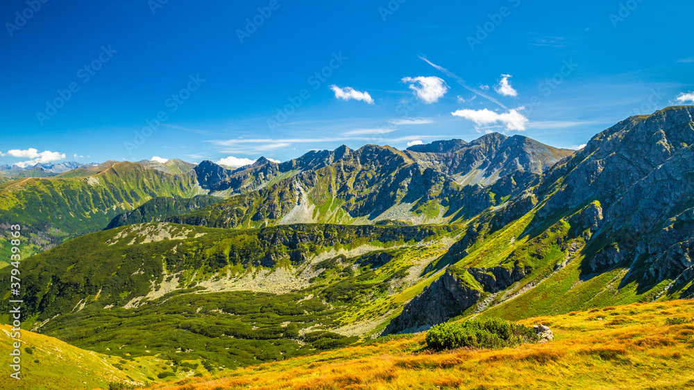 Mountain landscape in Rohace area of the Tatra National Park, Slovakia, Europe.