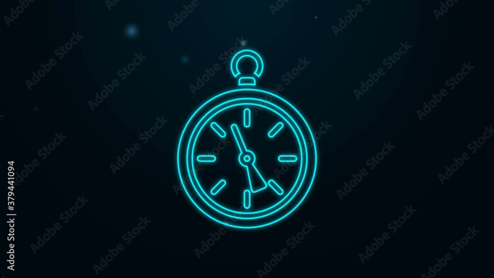 Glowing neon line Compass icon isolated on black background. Windrose navigation symbol. Wind rose sign. 4K Video motion graphic animation Glowing neon line Compass icon isolated on black background. Windrose navigation symbol. Wind rose sign. 4K Video motion graphic animation