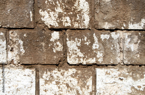 background old grey stone wall