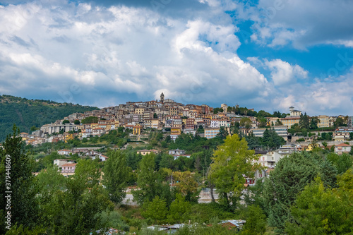 Overview of Fiuggi in Italy, Scenic sight in Fiuggi, province of Frosinone, Lazio, central Italy. Europe photo