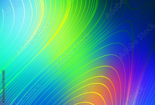 Light Blue  Green vector colorful abstract texture.