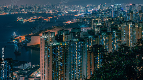 Canvas Print Hong kong at its transformation time