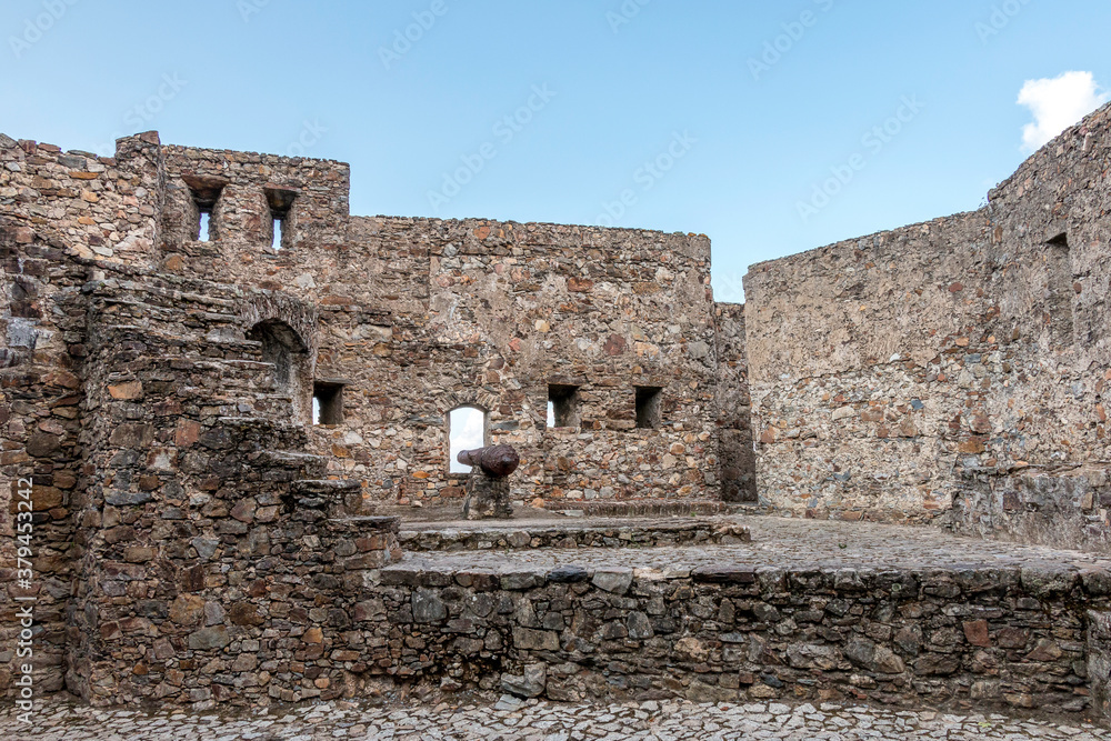 Castle wall on the portuguese city of Marvao