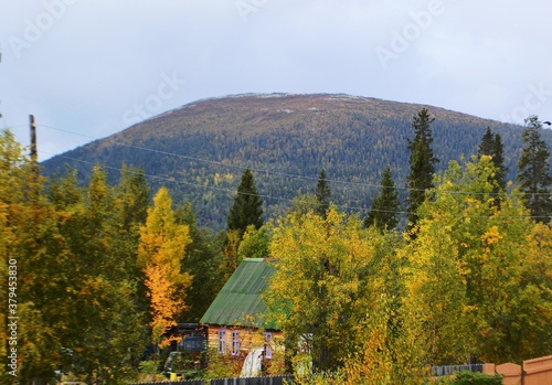 autumn landscape in the mountains