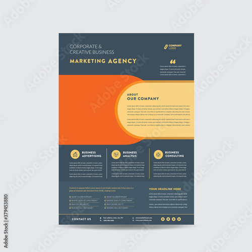 Corporate Business Flyer Design | Handout and leaflet design | Marketing sheet design