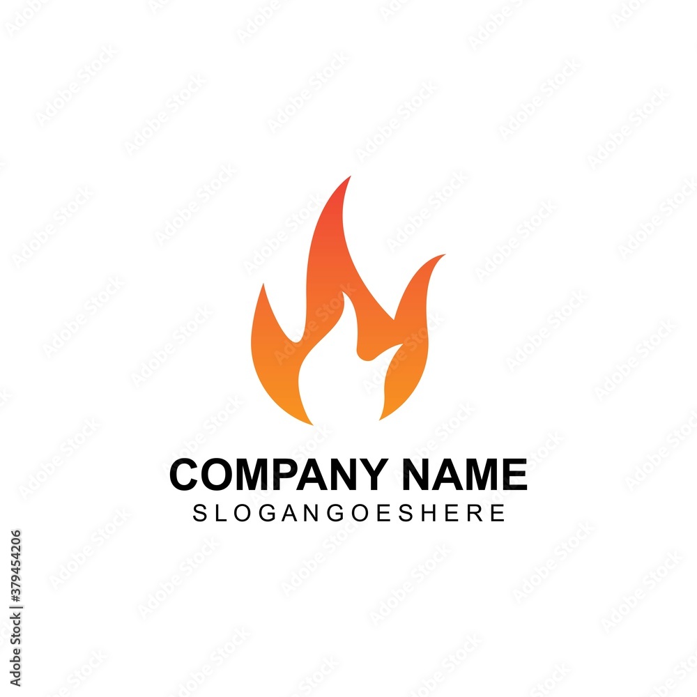 Fire flame logo Template vector, for logo Oil, gas and energy Fire flame logo Template vector, for logo Oil, gas and energy