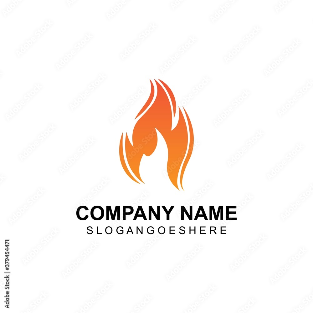 Fire flame logo Template vector, for logo Oil, gas and energy Fire flame logo Template vector, for logo Oil, gas and energy