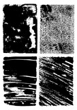 Grunge backgrounds a4 format; hand-drawn grunge rectangles; vector set of ink shapes; brush strokes