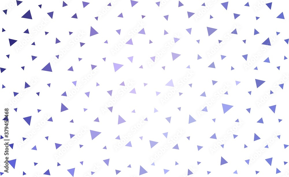 Light Purple vector  shining triangular layout. Elegant bright polygonal illustration with gradient. Best triangular design for your business.
