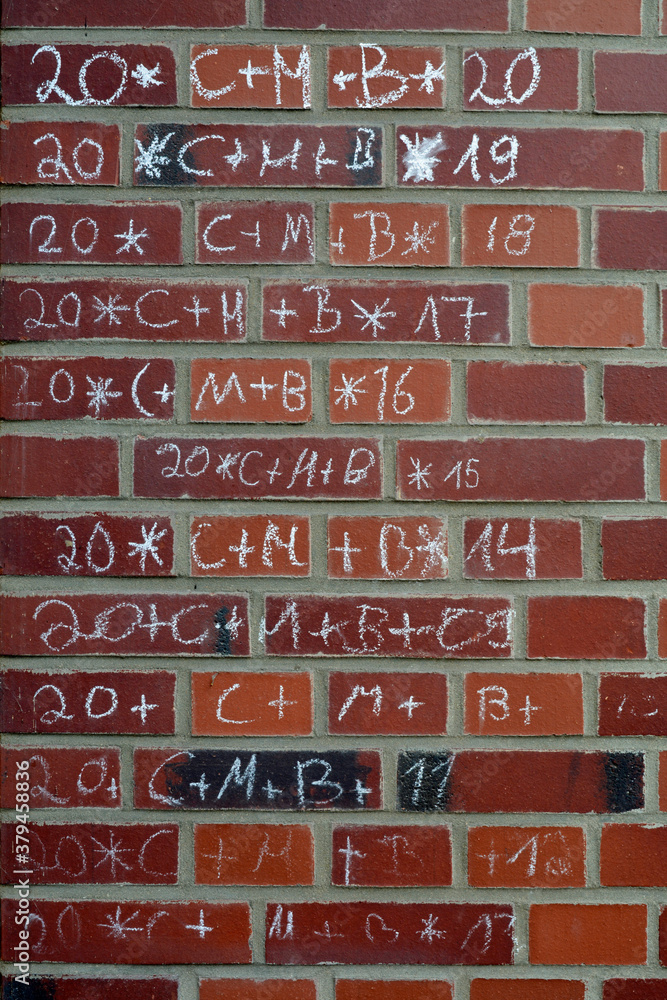 Obraz premium sternsingerinschriften