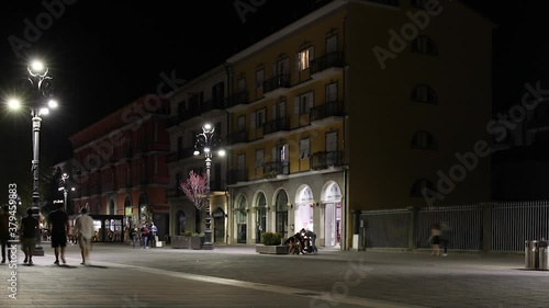 Avellino, Campania, Italy, 22/09/2020:
people strolling along Corso Vittorio Emanuele in Avellino.
time lapse video