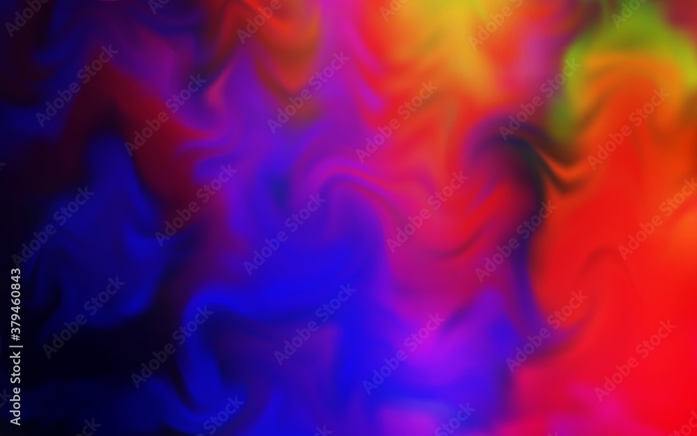 Dark Multicolor vector abstract bright texture. New colored illustration in blur style with gradient. New design for your business.