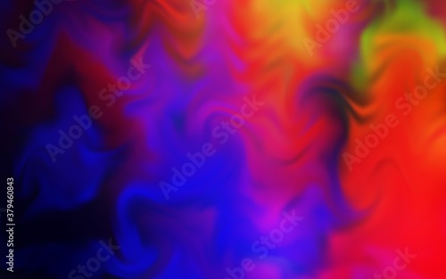 Dark Multicolor vector abstract bright texture. New colored illustration in blur style with gradient. New design for your business.