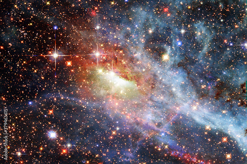 Gorgeous galaxy and stars. The elements of this image furnished by NASA.