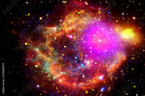 Cosmic galaxy background. Stars and cosmic gas.The elements of this image furnished by NASA. © wowinside