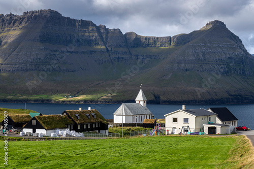 Vidareidis church on the Island Vidoy, Faroe Islands
