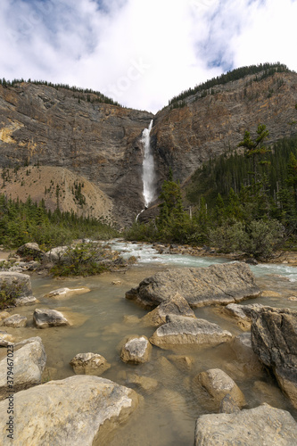 Roaring Takakkaw Falls in Yoho National Park, Canada