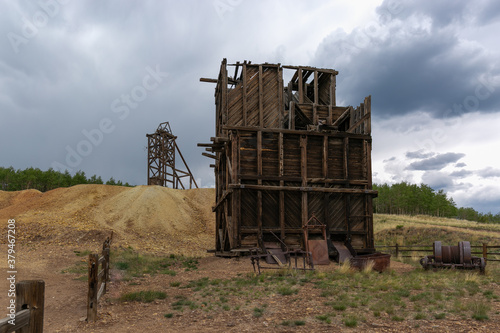 Abandoned Gold Mine and Equipment near Cripple Creek, Colorado