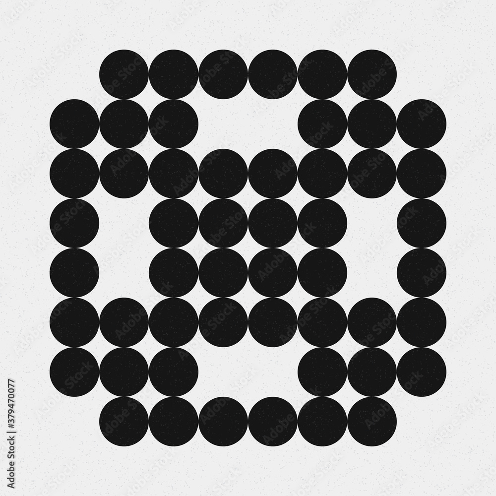Abstract Cross Pattern Dots Logo generative computational art illustration Abstract Cross Pattern Dots Logo generative computational art illustration