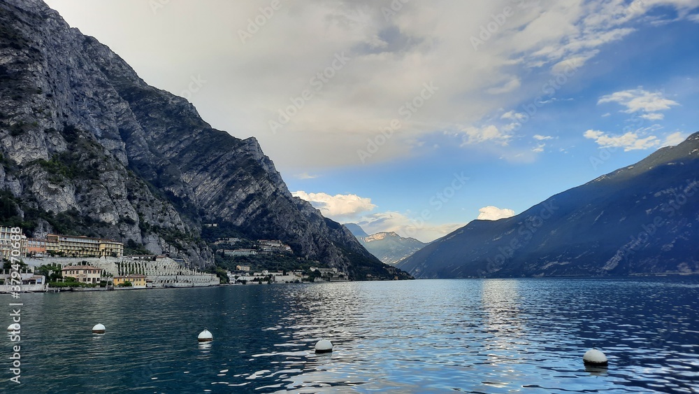 Limone sul garda village, beatiful lake of Italy Lago di Garda