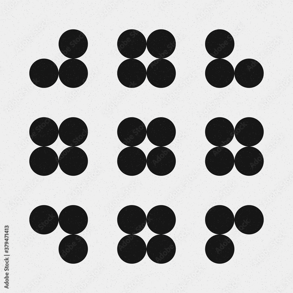 Abstract Cross Pattern Dots Logo generative computational art illustration Abstract Cross Pattern Dots Logo generative computational art illustration
