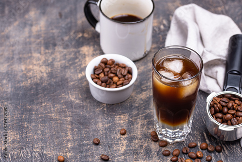 Espresso tonic, trendy coffee drink