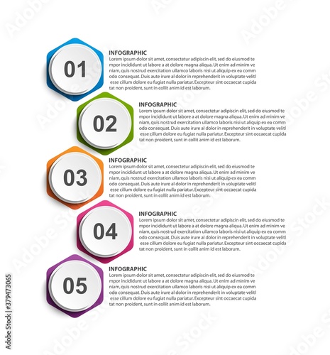 Options infographic, timeline, design template for business presentations or information banner.