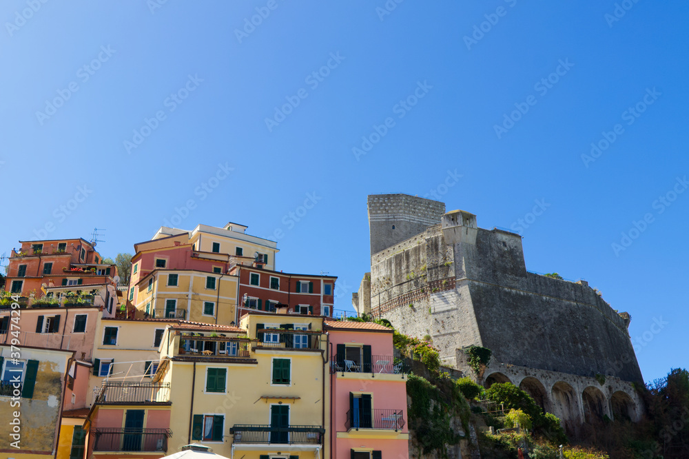 Lerici landscape in gulf of poets, Five Lands, Italy