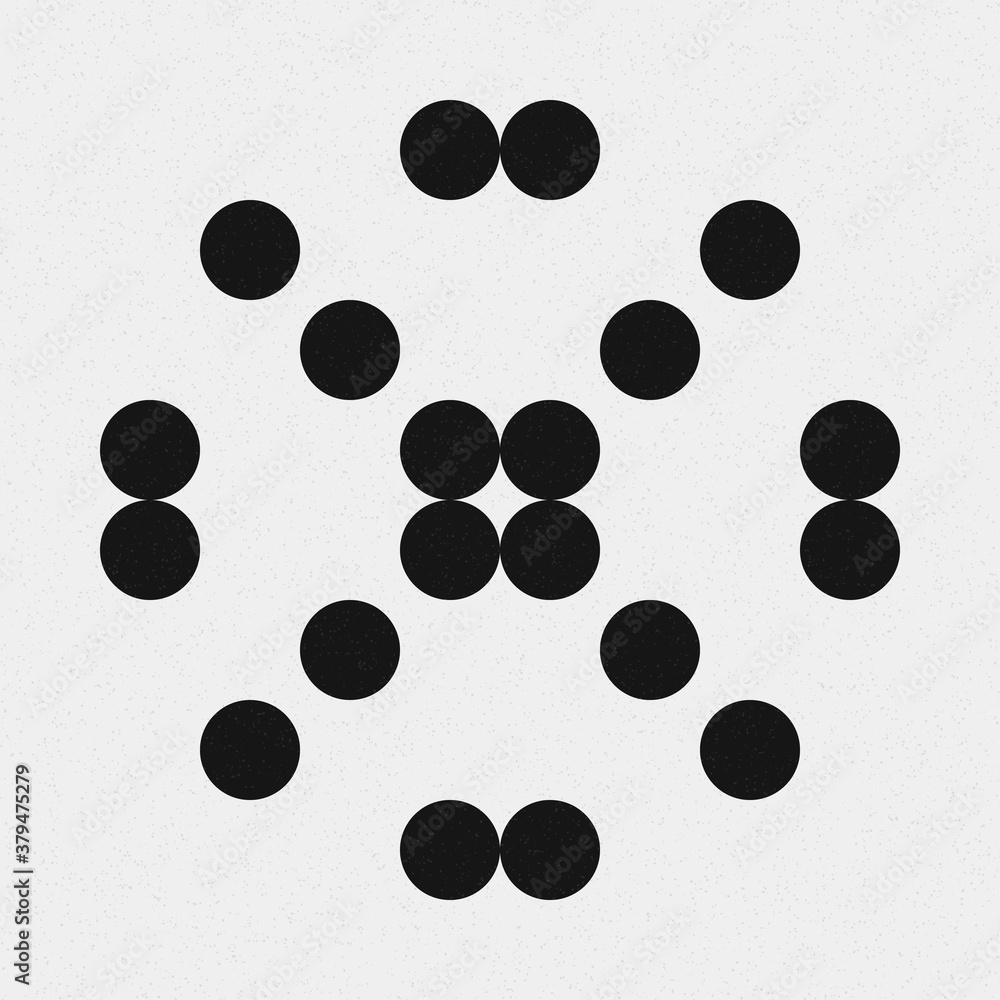 Abstract Cross Pattern Dots Logo generative computational art illustration Abstract Cross Pattern Dots Logo generative computational art illustration