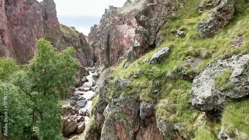 Beautiful gorge in Caucasus mountains, Russia